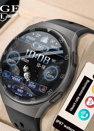 Мужские смарт часы smart watch lige black спортивные смарт-часы черный2 фото