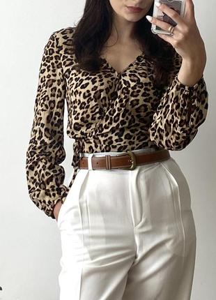 Леопардова блузка1 фото
