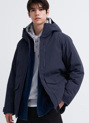 Uniqlo hybrid down 3d cut parka оригінальний чоловічий пуховик парку