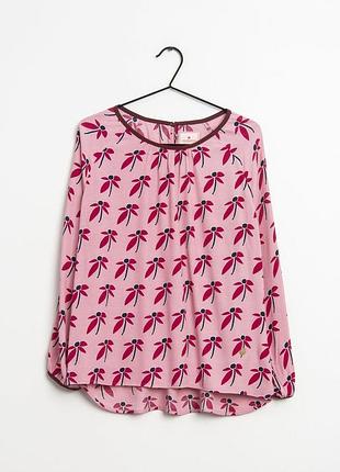 Блуза в квітковий принт lieblingsstuck р.40, віскоза, кофта лонгслів в стилі marc cain