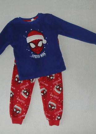 Флисовый костюм спайдермен,человек-паук на 5-6 лет