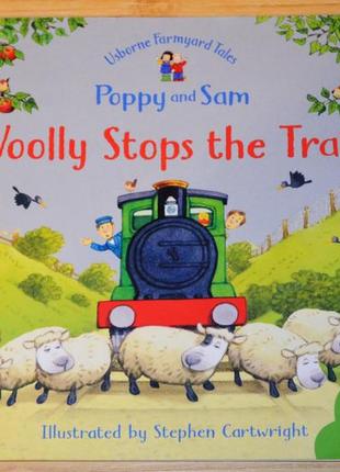 Wooly stops the train, детская книга на английском