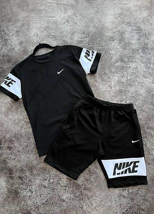 Летний мужской спортивный костюм футболка и шорты nike