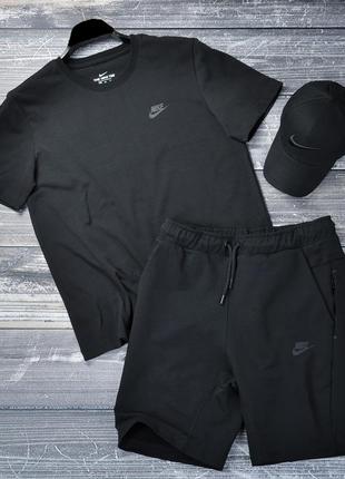 Летний лодочный спортивный костюм комплект футболка и шорты nike
