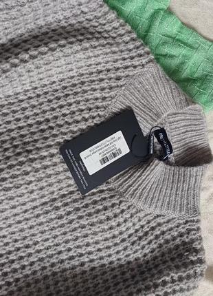 Платье свитер вязаное крупной вязки оверсайз с поясом теплое зимнее осеннее новое с биркой plt6 фото