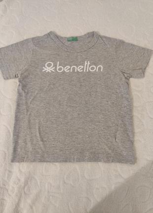 Детская футболка benetton на рост 100см