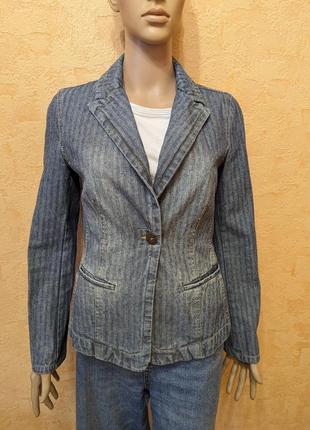 Джинсова куртка піджак жіночий жакет4 фото