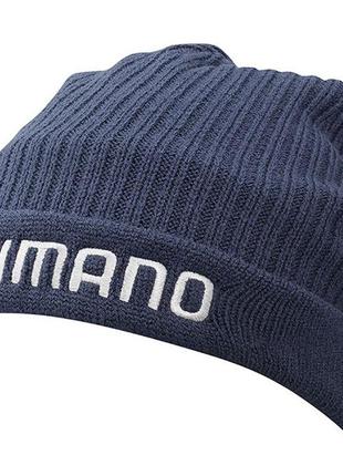 Шапка shimano breath hyper +°c fleece knit 18 к:indigo