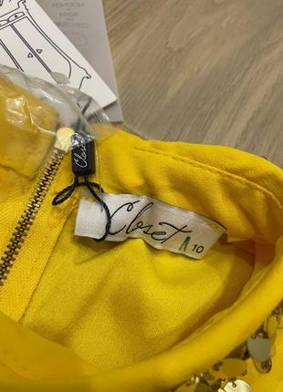 Акция 🎁 новое стильное платье closet made in london желтого цвета h&amp;m asos6 фото