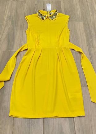 Акция 🎁 новое стильное платье closet made in london желтого цвета h&amp;m asos4 фото