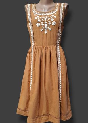 Бавовняна сукня з вишивкою4 фото