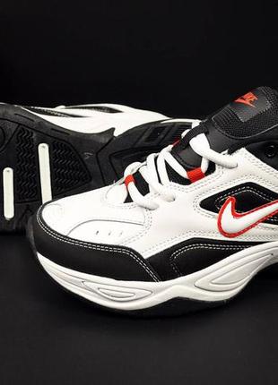 Кросівки чоловічі nike m2k tekno white & black & red4 фото