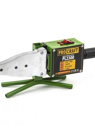 Паяльник для пластикових труб procraft pl2300, зелений