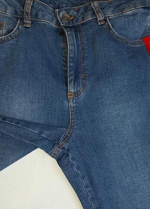 🎁1+1=3 завужені сині джинси скіні стрейч new look, розмір 46 - 486 фото