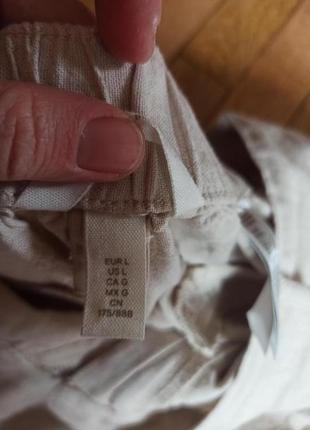 Льняні штани фірми  h&m5 фото