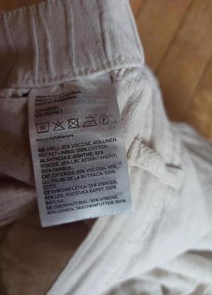 Льняні штани фірми  h&m6 фото