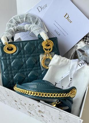 Сумка в стилі dior шкіра повний комплект