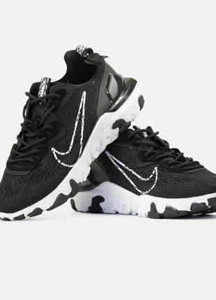 Nike react vision black sneakers