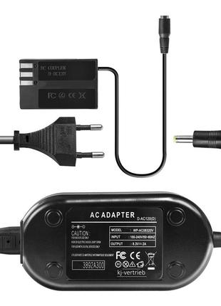 Мережевий адаптер d-dc128 (k-ac109) (акб d-li109) для камер pentax k-30 k-50 k-500 k-70 k-r k-s1 k-s2 kp
