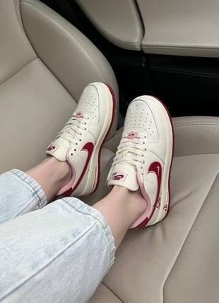 Женские кроссовки nike pink air force 1 low cherry