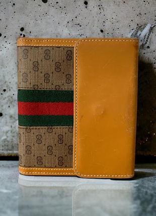 Оригінальний вінтажний монограмний гаманець gucci2 фото
