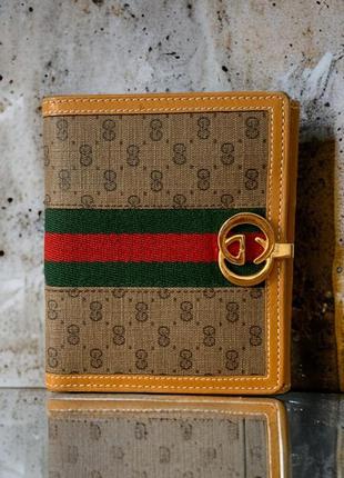 Оригінальний вінтажний монограмний гаманець gucci