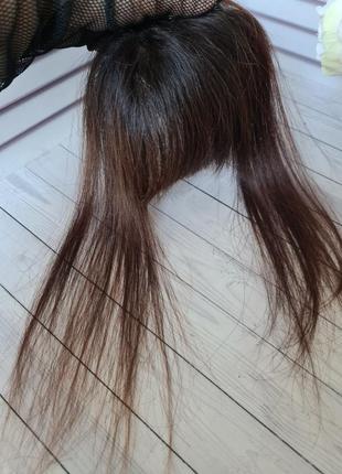 Челка натуральный волос.