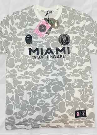 Футболка bape x inter miami1 фото