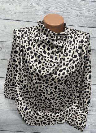 Красива шовкова блузка zara m (38)10