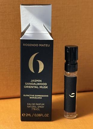 Rosendo mateu nº6 jasmine, sandalwood, oriental musc