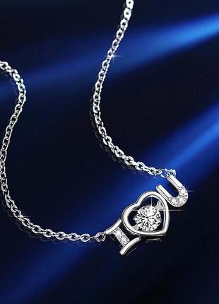 Кулон з муасанітом 5.0 мм (vvs1) кулон, сертифікат. муассанит