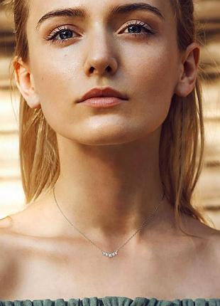 Кольє, кулон з муассанітами. колье, кулон с муассанитами