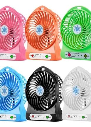 Портативный usb мини-вентилятор с аккумулятором portable mini fan (настольный)