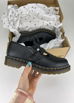 Туфли dr. martens 8065 mary jane virginia leather 30692001, оригинальные до мартинс женские мери джейн