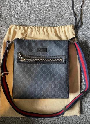 Сумка gucci supreme canvas cross-body bag1 фото