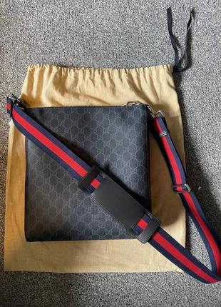 Сумка gucci supreme canvas cross-body bag4 фото