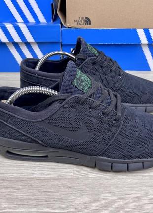 Кроссовки nike stefan janoski max черные сеточка 44