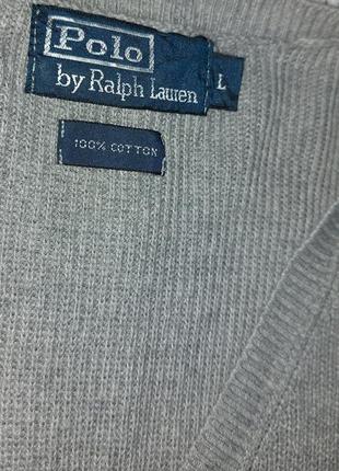 Сірий светер ralph lauren розмір l6 фото