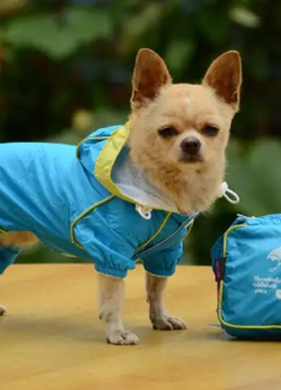 Дощовик водонепроникний одяг комбінезон для маленьких собак