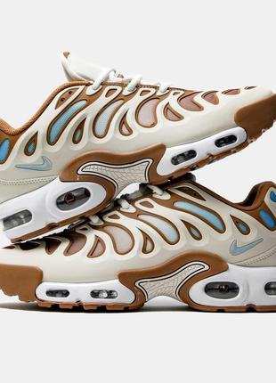 Мужские кроссовки коричневые с бежевым tn air max drift phantom cacao wow