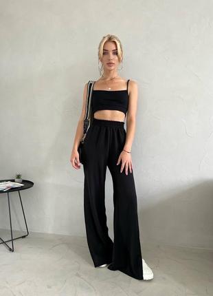 Стильные и легкие брюки с разрезами🌸