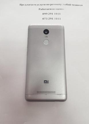 Задняя крышка xiaomi redmi note 3 серебристая