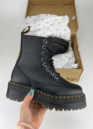 Черевики dr. martens jadon iii pisa leather 26378001, оригінальні черевики др мартенс жіночі жадон чорні