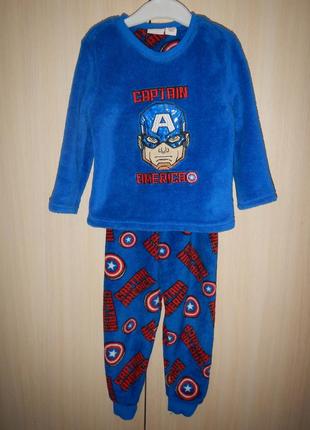 Флісова піжама captain america р.98см(2-3роки)