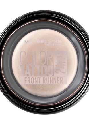 Кремовые тени для век maybelline new york color tattoo 24hr by eyestudio 210 front runner