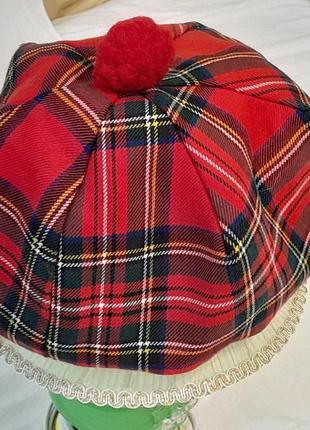 Берет шотландський  стильний  all wool scotland - р. - 55 -59 , унісекс