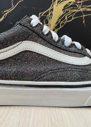 Блестящие кеди vans old skool glitter. кроссовки 38 размер