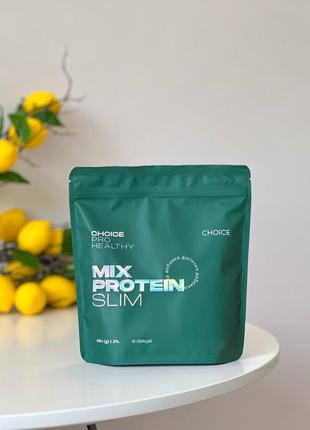 Низькокалорійний поживний коктейль. схуднення. mix protein slim choice 405г