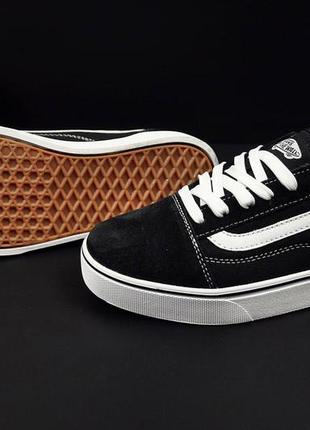 Чоловічі кросівки vans old skool black & white5 фото