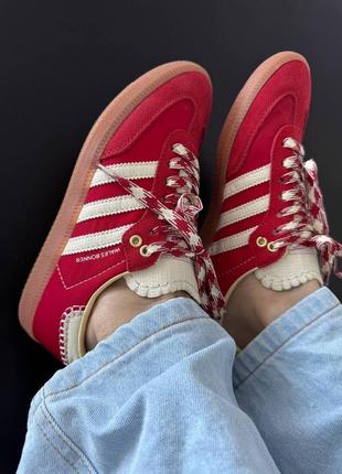 Кросівки adidas samba x wales bonner red premium